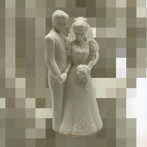 San Francisco Music Box Company Vintage Musical Bride & Groom Porcelain Figure - Picture 4 of 16